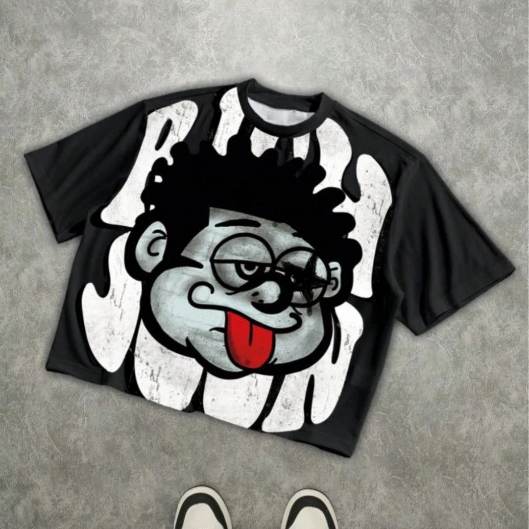 2026 Summer New American Street Trendy Gothic Punk T-shirt for Daily Casual Wear 3D Printed T-shirt for Men and Women Y2k