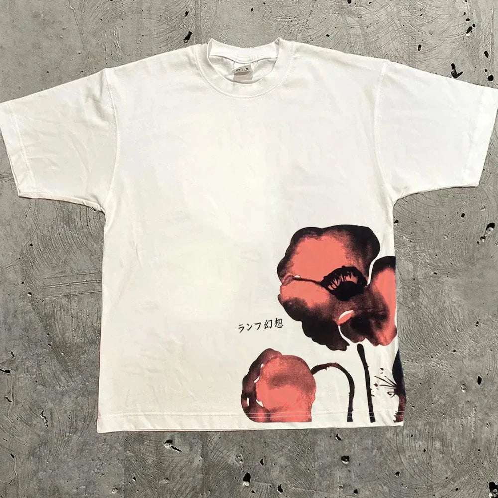 Harajuku Letter Graphic T Shirts Y2k Tops Men Women High Street Oversized T Shirt Pro Choice Streetwear Vintage Tee Clothing