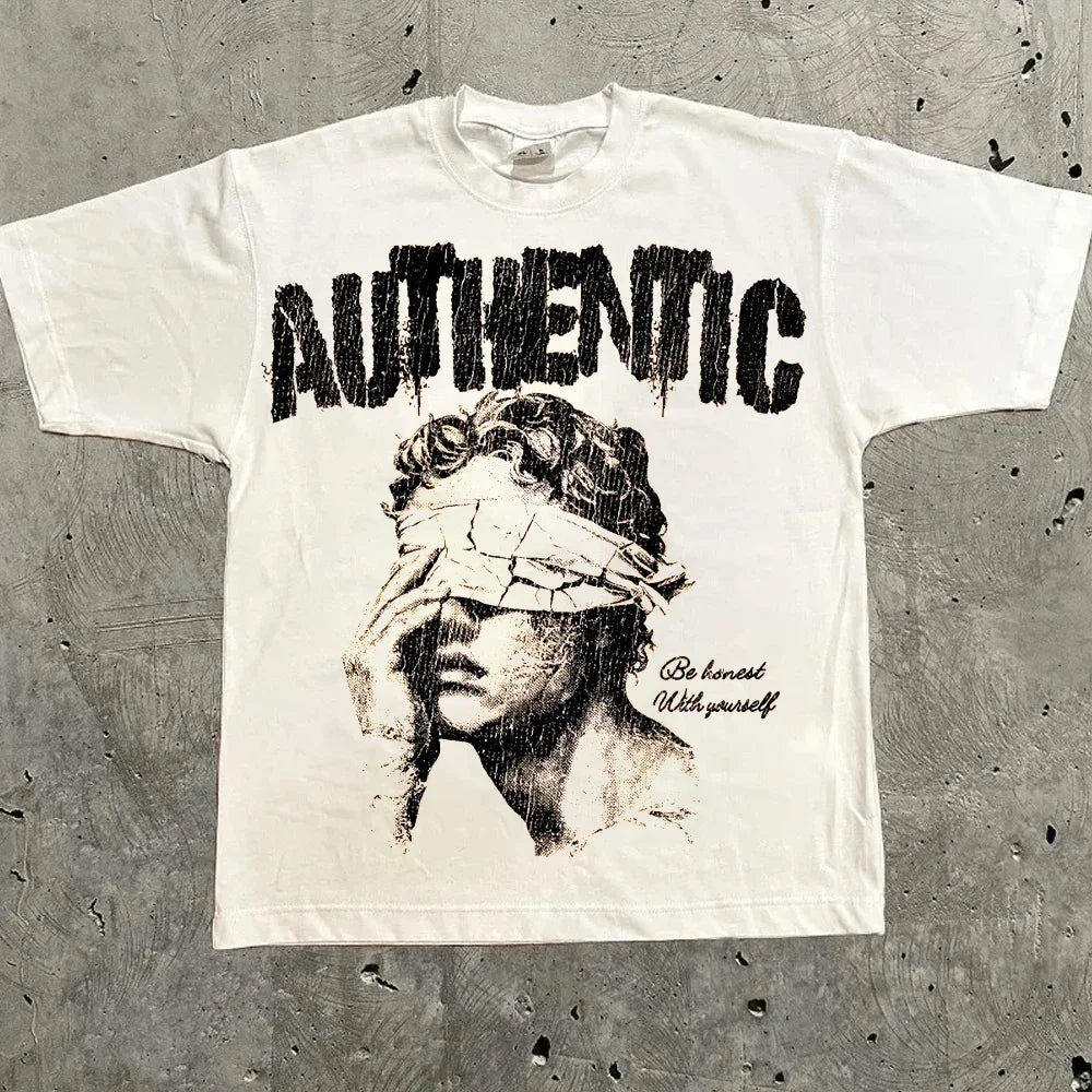 Harajuku Letter Graphic T Shirts Y2k Tops Men Women High Street Oversized T Shirt Pro Choice Streetwear Vintage Tee Clothing