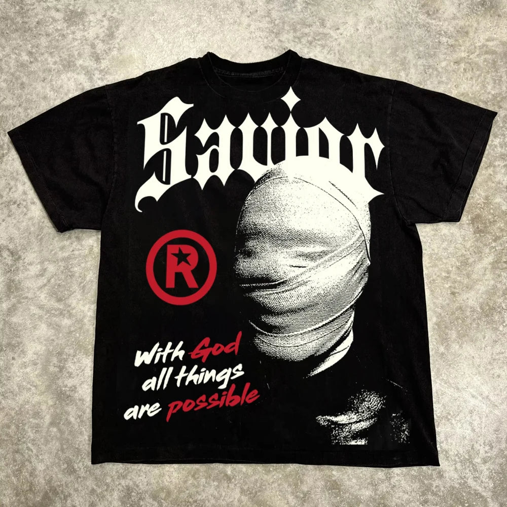 Harajuku Letter Graphic T Shirts Y2k Tops Men Women High Street Oversized T Shirt Pro Choice Streetwear Vintage Tee Clothing