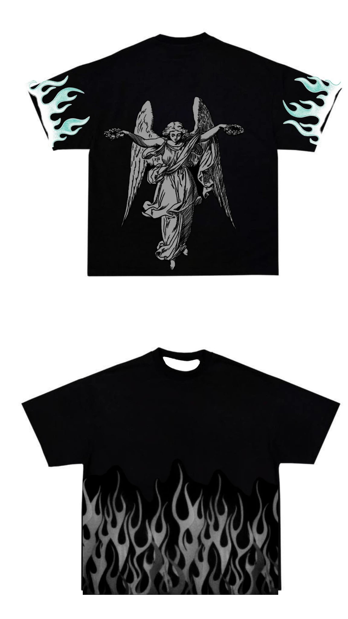 2026 Summer New American Street Trendy Gothic Punk T-shirt for Daily Casual Wear 3D Printed T-shirt for Men and Women Y2k