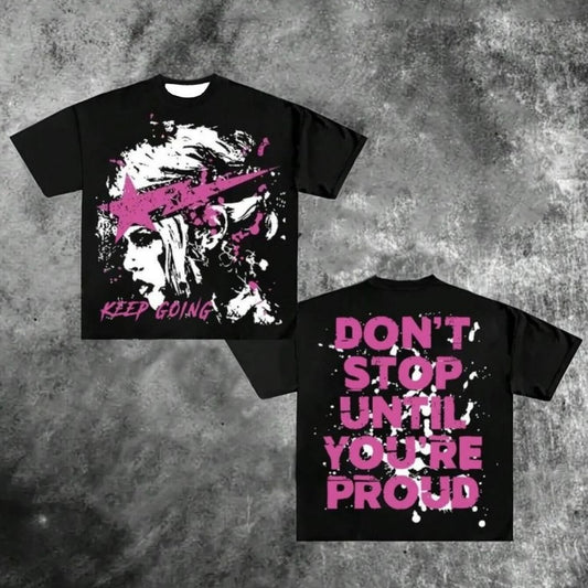 2026 Summer New American Street Trendy Gothic Punk T-shirt for Daily Casual Wear 3D Printed T-shirt for Men and Women Y2k