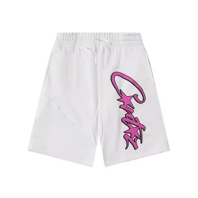 2026 Summer Y2K Harajuku Street Fashion Letter Print Shorts Fashion High Street Loose Couple Basketball Short Causal Pants
