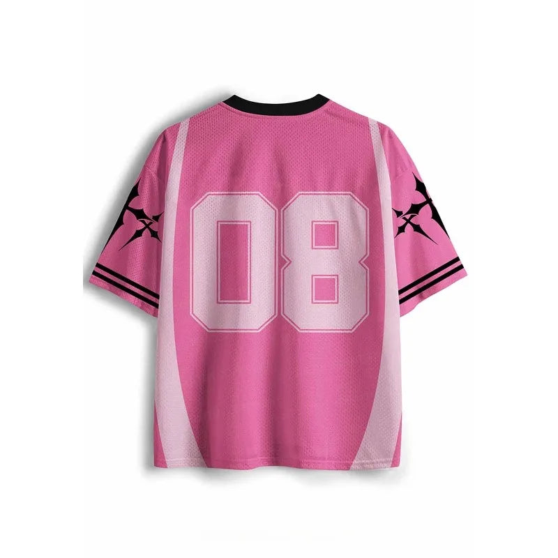 2026 New Jersey Sports Short Sleeved Shirt, V-neck Short Sleeved T-shirt, Sports Fashion 3D Printed Quick Drying Jersey