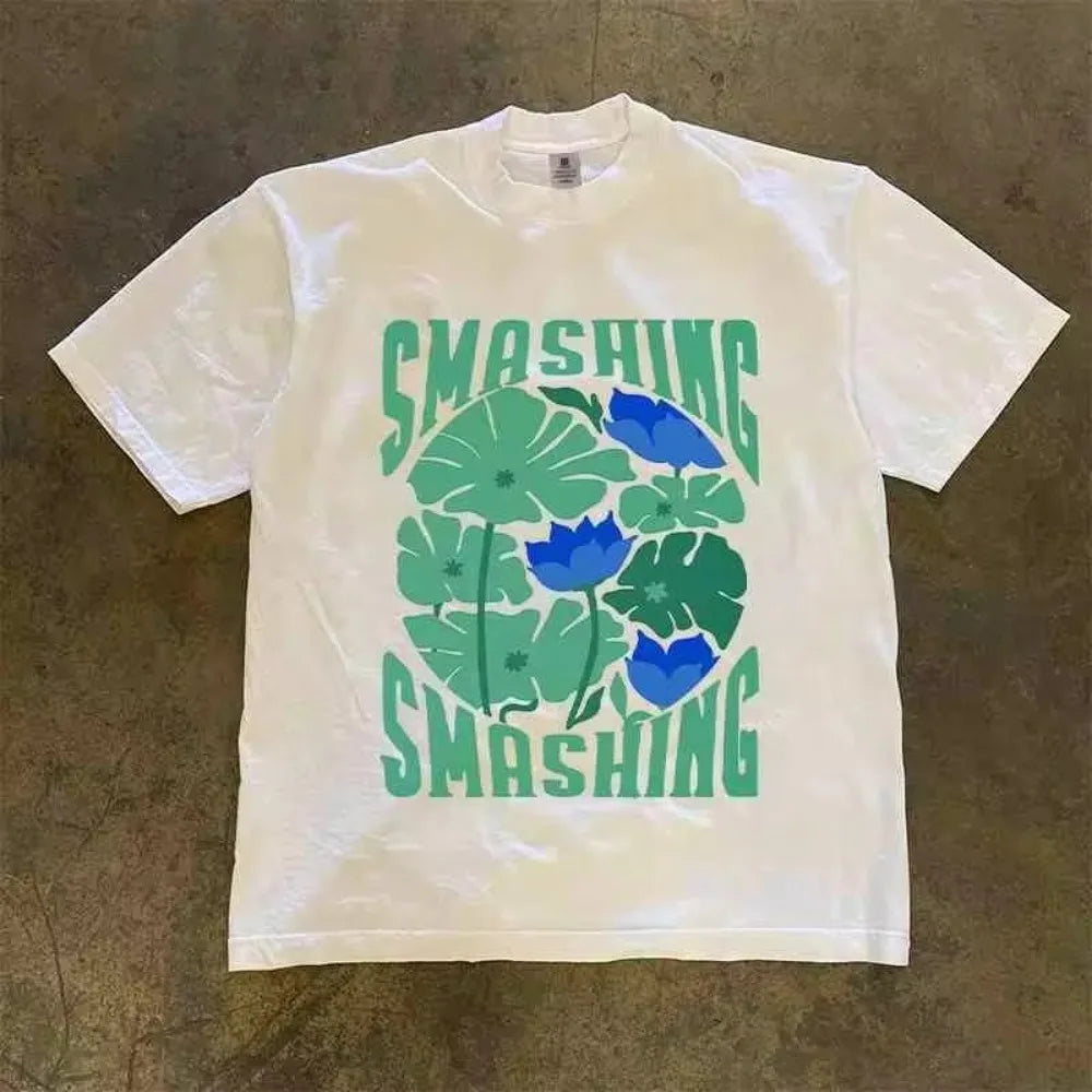Outdoor Casual Men's Shirts Fashion Y2k Women Street Hip Hop Trend Short Sleeved Harajuku Printing Comfortable Cotton T Shirt