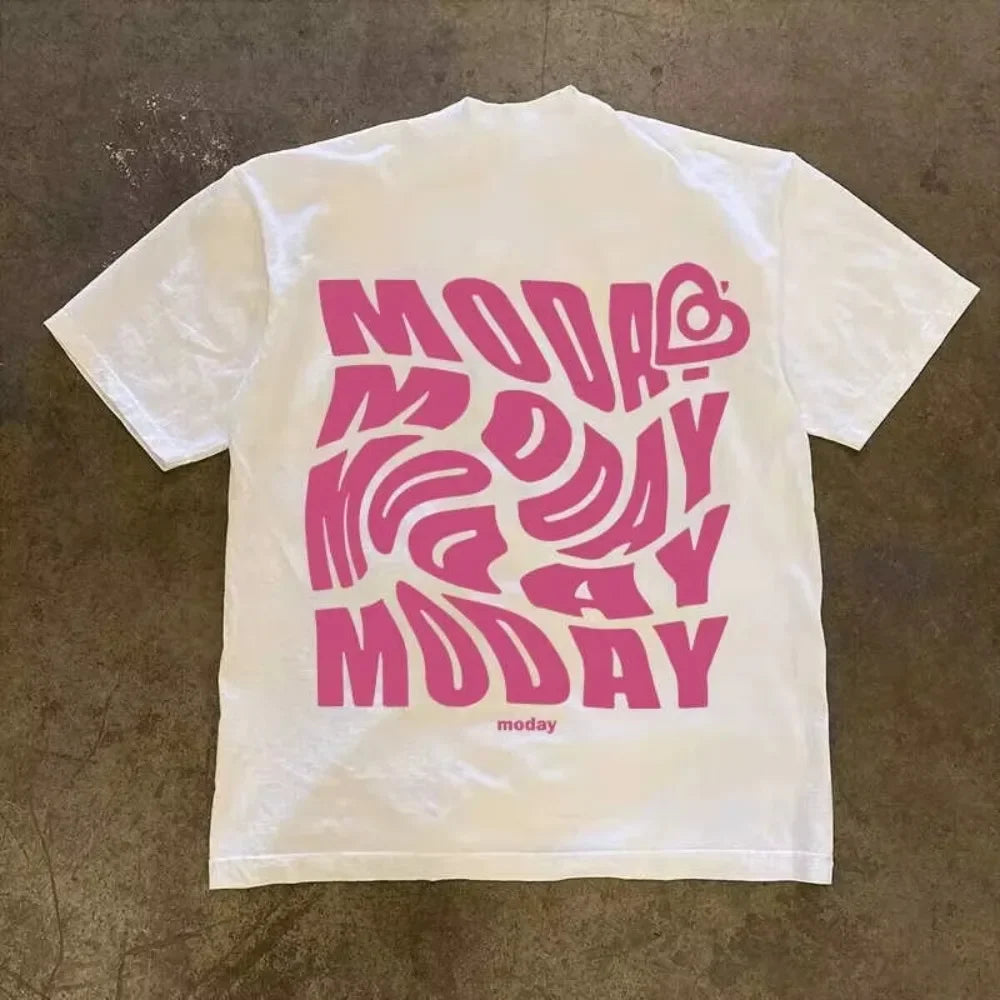 Outdoor Casual Men's Shirts Fashion Y2k Women Street Hip Hop Trend Short Sleeved Harajuku Printing Comfortable Cotton T Shirt
