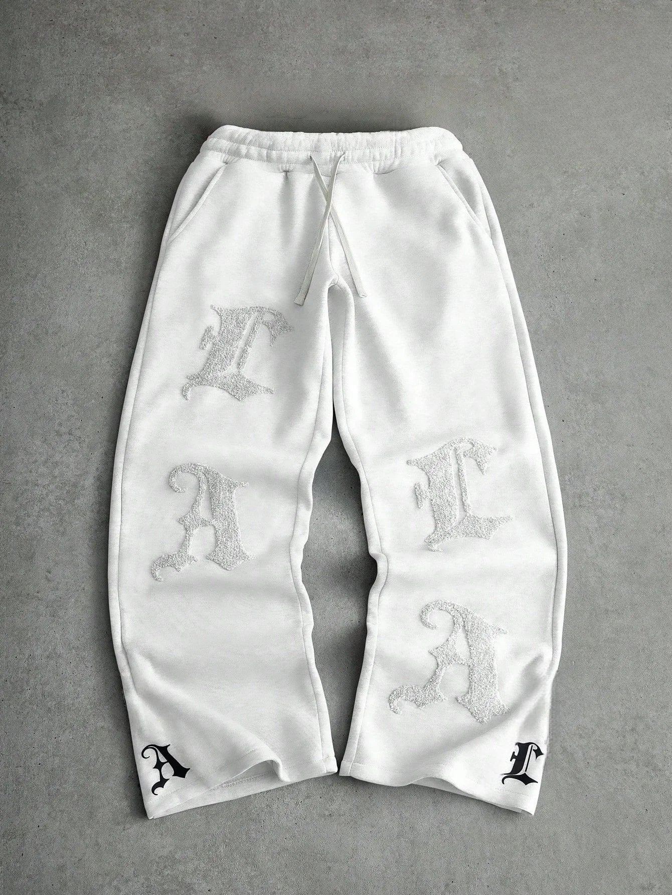 Y2K Retro Straight Sports Pants Quick Dry Vintage Effect Gothic Letter Graphic Print Breathable Daily Jogging Trousers Kids