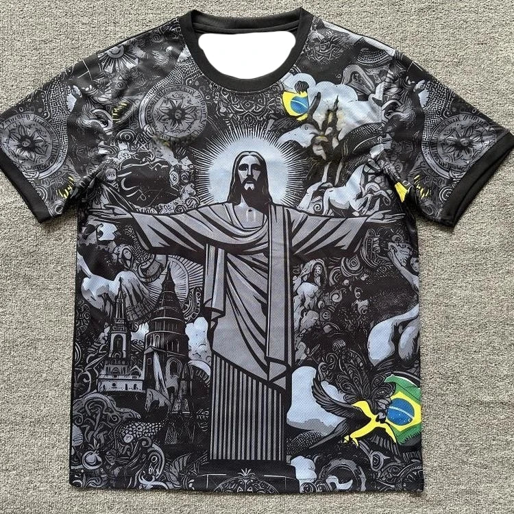 3D Printed Quick Drying T-shirt, Special Edition Football Pattern Short Sleeved Shirt, Breathable Adult and Children's Jersey