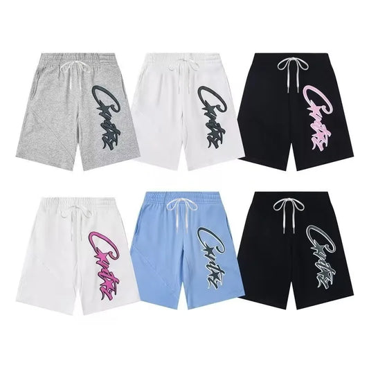 2026 Summer Y2K Harajuku Street Fashion Letter Print Shorts Fashion High Street Loose Couple Basketball Short Causal Pants