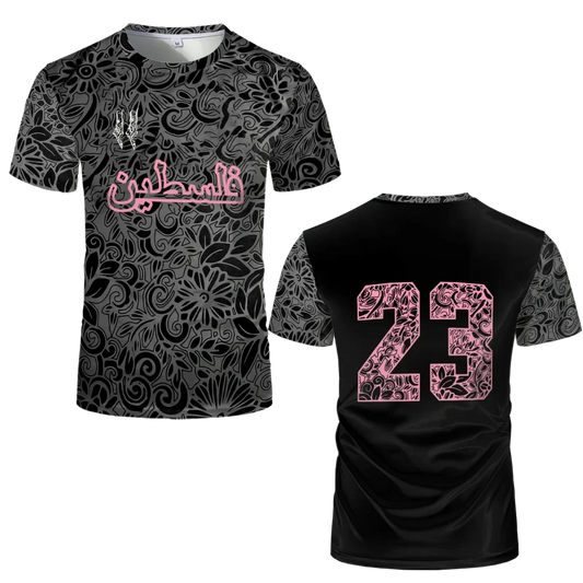 Palestine Football Jersey T Shirts Adult & Kids Light Luxury Digital Printed Soccer Uniforms Summer Mens Palestinian Flag Tees
