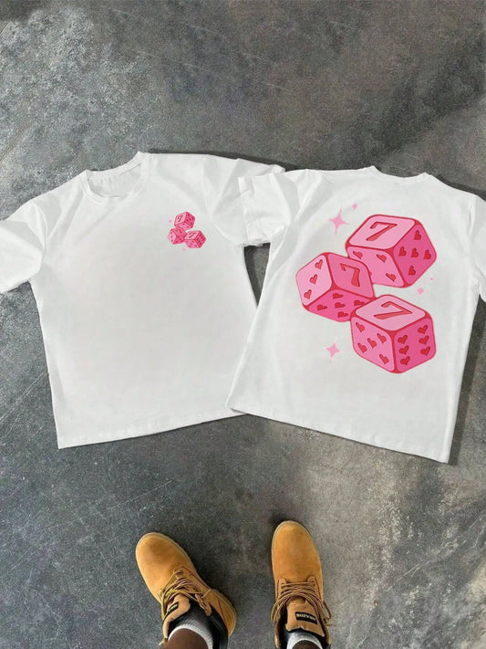Letter Print Design for Casual Men's and Women's American Street Style T-shirts Summer Fashion Design for Procurement Products: